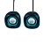 Caixa de Som USB Goldentec GT Sound 2.0 RMS 6W, Controle de Volume, Preto/Azul - Imagem 6