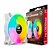 Cooler Fan F9‑L160WH C3Tech RGB 120 mm 9 lâminas, Rolamento Hidráulico, Molex 4‑pinos, 1 200 RPM, 30 dBA - Branco - Imagem 4