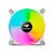 Cooler Fan F9‑L160WH C3Tech RGB 120 mm 9 lâminas, Rolamento Hidráulico, Molex 4‑pinos, 1 200 RPM, 30 dBA - Branco - Imagem 1