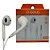 Fone De Ouvido Stereo, com Microfone, Super & Deep Bass, Fio 1.2 Metros, A'Gold, FN-A07 - Branco - Imagem 1