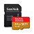 Cartão Micro SD SanDisk Extreme 64GB U3 V30 A2 com Adaptador SD 170MB/s - SDSQXAH-064G-GN6MA - Imagem 4