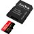 Cartão Micro SD SanDisk Extreme Pro UHS-I 128GB U3 V30 A2 200MB/s com Adaptador SD - 4K UHD e Full HD - Imagem 2