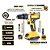 Parafusadeira Furadeira De Impacto Profissional 21v TB-21PX 2 Baterias Sem Fio E Acessórios Com Maleta 60Hz Amarelo - Imagem 2