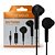 Fone De Ouvido Stereo, Super Bass, com Microfone, Fio 1.2 Metros, A'Gold, FN-A05 - Preto - Imagem 1