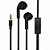 Fone De Ouvido Stereo, Super Bass, com Microfone, Fio 1.2 Metros, A'Gold, FN-A05 - Preto - Imagem 2
