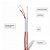 Rolo 100 Metros de Cabo Coaxial 4mm Trançado com Alimentação Interna para CFTV, Diproseg, 2x26AWG - Branco - Imagem 5
