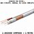 Metro de Cabo Coaxial Bipolar 4mm com Dupla Blindagem, UDI Cabos, Para uso Exterior, Anti-Chama - Branco - Imagem 3