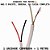 Metro Cabo Coaxial CFTV Condutti 4mm Dupla Blindagem 750 Ohms 2x26AWG Anti-Chama HIB RF4MMCEL Branco (Venda por Metro) - Imagem 4