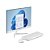 Computador All in One Ultra B830 Intel Celeron, 4GB RAM, SSD 120GB, Win 11, Microsoft 365 Personal + 1TB Nuvem, Branco - Imagem 5