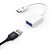 Cabo Adaptador OTG USB para USB-C HP DHC-TC105 Suporte para transmissão de dados de 5Gbps/s, Branco - Imagem 4
