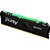 Memória RAM Kingston Fury Beast RGB 8GB (1x8GB) DDR4 3200MHz, CL16, 1.35V XMP 2.0, Preto, KF432C16BBA/8 - Imagem 1