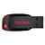 Pendrive SanDisk Cruzer Blade 64GB USB 2.0 Plug & Play Preto Vermelho c/ SecureAccess FAT32 SDCZ50-064G-B35 - Imagem 3
