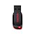 Pendrive SanDisk Cruzer Blade 64GB USB 2.0 Plug & Play Preto Vermelho c/ SecureAccess FAT32 SDCZ50-064G-B35 - Imagem 2