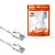 Cabo de Rede 1.5 Metro, Patch Cord PLusCable Branco, Cat.5E PC-ETHU15WH - Imagem 1