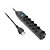 Protetor de Linha Elgin 6 Entradas 10A 2P + T, 110V/220V, Cabo 1,5 Metro, Preto (46RFL3060000) - Imagem 1