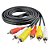 Cabo RCA Áudio e Vídeo AV para TV, DVD, Receptor e Equipamentos Compatíveis - Imagem 1