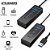 Cabo Extensor Hub Lukton USB 3.0 SuperSpeed 30Cm , 4 Portas Hub, Suporta Até 500GB - Preto - Imagem 2