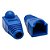 Capa Protetora Para Plugues De Conexao Rj45 Cat5 e Cat6, Azul - Imagem 1