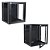 Mini Rack De Parede 9u X 370mm Padrão 19 Preto C/nf - Imagem 3