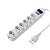 Extensão Elétrica Com Fusível de 6 Tomadas Knup SL7606 Branco - Imagem 4