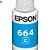 Refil de Tinta Epson 664 Azul T664220 AL Original - Rende até 6.500 Paginas Para Ecotank L110 / á L395 / L495 - Imagem 3