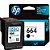 Cartucho de Tinta HP 664, Preto, Original, F6V29AB, Para HP Deskjet 2136 2676 3776 5076 5276 - Imagem 1