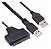 Cabo Conversor Sata Info Para Usb Macho 40 Cm - Imagem 1