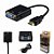 Mini Adaptador Conversor HD HDMI Para VGA Com Saída de Aúdio - Preto - Imagem 3