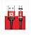 Cabo Magnetico Para Carregamento USB Vermelho Sumexr SX-B16V8 - Imagem 1