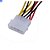 Cabo Adaptador Molex 4 Pinos Para 4 Coolers 3 Pinos - Imagem 3