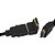 Adaptador HDMI Fêmea Para HDMI Macho 90° Graus em L , Fixo - Preto - Imagem 3