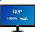 Monitor LED 18,5" Philips V Line  HDMI e Vga Widescreen 193V5LHSB2 Preto - Imagem 1