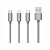 Cabo Usb 3 Em 1 Pmcell Cromo Cb-32 Entrada Micro-Usb, Lightning E Tipo C - Imagem 2