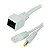 Cabo Adaptador POE Macho/Femea Branco - Imagem 3