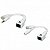 Cabo Adaptador POE Macho/Femea Branco - Imagem 2