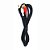 Cabo De Áudio Auxiliar P2 X 2 Rca Macho Dourado Som Estéreo Xtrad XT-5012 - Imagem 2