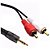 Cabo De Audio P2 Macho Para 2 RCA 1.5 Metros It Blue LE-1008-1 - Imagem 3