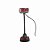 Webcam De Mesa 480 Pixels Com Microfone Cabo Usb Vermelho Com Prata - Imagem 1