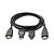 Kit Cabo Hdmi 3x1 Com Plug Adaptador Micro e Mini Hdmi Ebai FZF-HD 3 IN 1-1.5 - Imagem 2