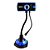 Webcam Pc Zoom Digital 3.85 Com Microfone Usb 2.0 Foco Manual Azul Quadrada - Imagem 2