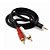 Cabo De Áudio P2 3,5mm Macho Para 2 RCA Macho Gold Lianda - Imagem 1