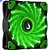 Cooler Fan Rise Mode Wind W1, 120mm LED Verde RW-WN-01-BG - Imagem 1
