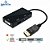 Conversor 3 em 1 Displayport  para Hdmi DVi Vga Cabo 25Cm - Imagem 1