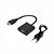 Conversor HDMI Macho para VGA Femea Com Cabo  para XBOX 360 PS4 3.5mm aux Com Cabo de Áudio - Imagem 1