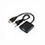 Conversor HDMI Macho para VGA Femea Com Cabo  para XBOX 360 PS4 3.5mm aux Com Cabo de Áudio - Imagem 2