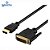 Cabo Hdmi Macho Para Dvi 24+1 Macho 1Mt Conectores Dourados - Imagem 2