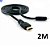 Cabo HDMI 2 Metros Reforçado Macho x Macho ( Dual Comp ) - Imagem 1