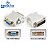 Adaptador Cabo Y DVI-I 24+5 Dual Link Macho x DVI-I Fêmea e VGA Fêmea Fca-38 - Imagem 4