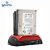 Docking Station Unidade De Disco Rígido Interno Duplo Caso HDD Enclosure Sata Para 2,5 "3,5" SATA Para USB 2.0 - Imagem 2