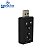 Adaptador Usb a Macho x Audio e Fone Preto - Imagem 3